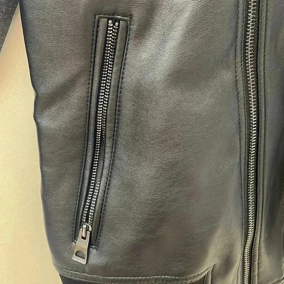 [S]GUESS  Men's Daniel Mix Media Jacket- EUC - Picture 7 of 14